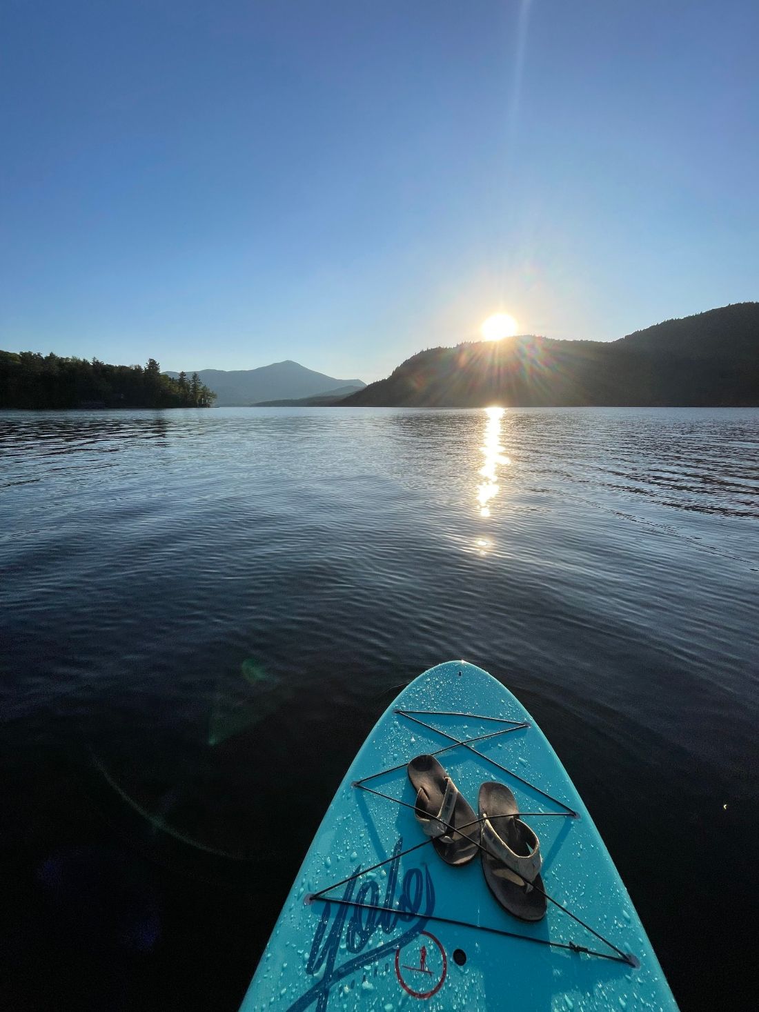 Sunrise over Lake Placid with Whiteface Mountain